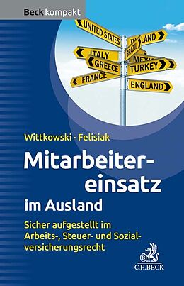 Kartonierter Einband Mitarbeitereinsatz im Ausland von Ansas Wittkowski, Michaela Felisiak