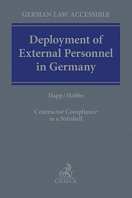 Fester Einband Deployment of External Personnel in Germany von Daniel Happ, Sophia Habbe, Martin Gliewe