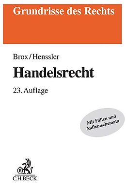 Kartonierter Einband Handelsrecht von Hans Brox, Martin Henssler