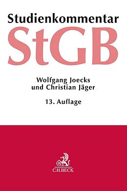 Kartonierter Einband Strafgesetzbuch von Wolfgang Joecks, Christian Jäger