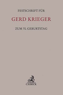 Fester Einband Festschrift für Gerd Krieger zum 70. Geburtstag von 