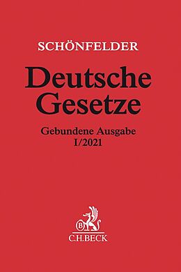 Fester Einband Deutsche Gesetze Gebundene Ausgabe I/2021 von 