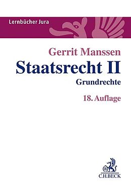 Kartonierter Einband Staatsrecht II von Gerrit Manssen