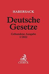 Fester Einband Deutsche Gesetze Gebundene Ausgabe I/2022 von 