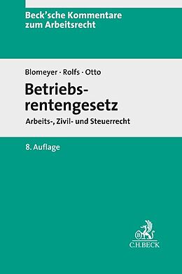 Fester Einband Betriebsrentengesetz von Wolfgang Blomeyer, Klaus Otto, Christian Rolfs