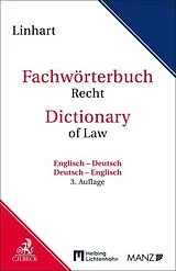 Kartonierter Einband Fachwörterbuch Recht von Karin Linhart