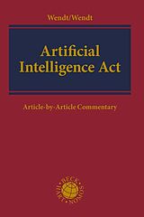 Livre Relié Artificial Intelligence Act de Janine Wendt, Domenik Henning Wendt