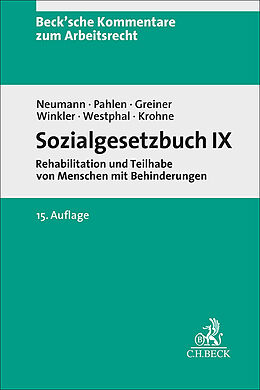 Fester Einband Sozialgesetzbuch IX von Dirk Neumann, Ronald Pahlen, Stefan Greiner