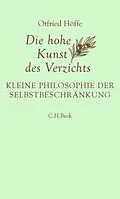 E-Book (pdf) Die hohe Kunst des Verzichts von Otfried Höffe