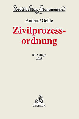 Fester Einband Zivilprozessordnung von 