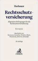 Fester Einband Rechtsschutzversicherung von Carla Burmann, Joachim Cornelius-Winkler, Karl Maier