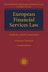 Fester Einband European Financial Services Law von