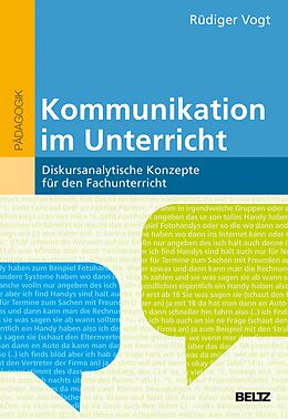 E-Book (pdf) Kommunikation im Unterricht von Rüdiger Vogt