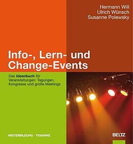 Fester Einband Info-, Lern- und Change-Events von Hermann Will, Ulrich Wünsch, Susanne Polewsky