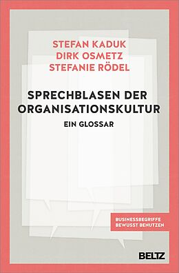 E-Book (pdf) Sprechblasen der Organisationskultur von Stefan Kaduk, Dirk Osmetz, Stefanie Rödel