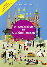 Kartonierter Einband Wimmelplakate der 5 Weltreligionen von Anna Wills