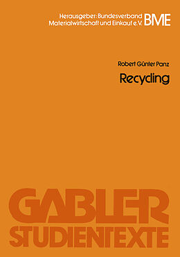 Kartonierter Einband Recycling von Robert Günter Panz