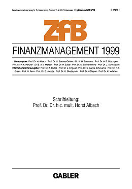 Kartonierter Einband Finanzmanagement 1999 von 