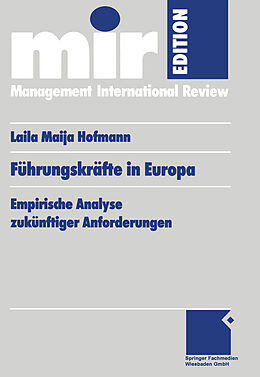 Kartonierter Einband Führungskräfte in Europa von Laila Maija Hofmann