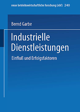Kartonierter Einband Industrielle Dienstleistungen von Bernd Garbe