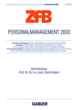 Kartonierter Einband Personalmanagement 2003 von 