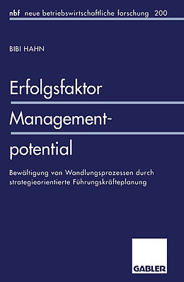 Kartonierter Einband Erfolgsfaktor Managementpotential von Bibi Hahn