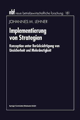 Kartonierter Einband Implementierung von Strategien von Johannes M. Lehner
