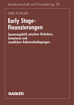 Kartonierter Einband Early Stage-Finanzierungen von Dirk Posner