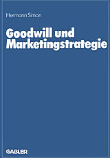 Kartonierter Einband Goodwill und Marketingstrategie von Hermann Simon