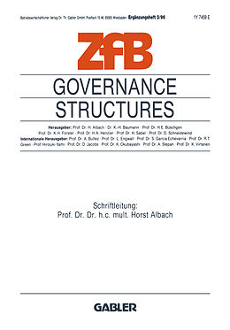 Kartonierter Einband Governance Structures von 