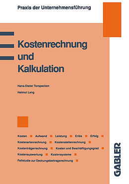 Kartonierter Einband Kostenrechnung und Kalkulation von Helmut Lang