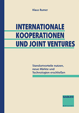Kartonierter Einband Internationale Kooperationen und Joint Ventures von Klaus Rumer