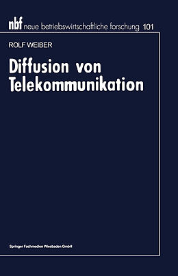 Kartonierter Einband Diffusion von Telekommunikation von Rolf Weiber