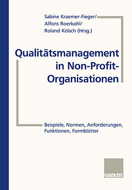 Kartonierter Einband Qualitätsmanagement in Non-Profit-Organisationen von Alfons Roerkohl