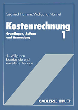 Kartonierter Einband Kostenrechnung 1 von Siegfried Hummel, Wolfgang Männel