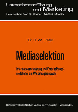 Kartonierter Einband Mediaselektion von Hermann Freter