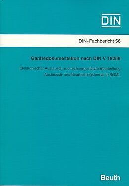 Geheftet Gerätedokumentation nach DIN V 19259 von 
