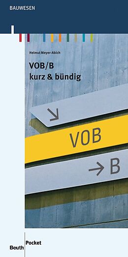 Kartonierter Einband VOB/B von Helmut Meyer-Abich