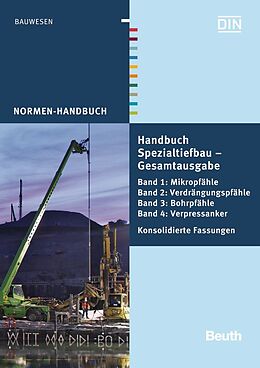 Kartonierter Einband Handbuch Spezialtiefbau: Gesamtausgabe von Britta Grotewold