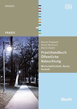 Kartonierter Einband Praxishandbuch Öffentliche Beleuchtung von Martin Riedel, Roman Ringwald, Henry Rönitzsch