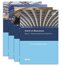 Kartonierter Einband Statik im Bauwesen komplett - 4 Bände von Werner Kirsch, Eric Scholz, Paul Spitzer
