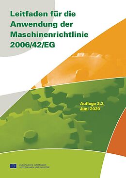 Fester Einband Leitfaden für die Anwendung der Maschinenrichtlinie 2006/42/EG von 
