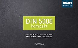 Kartonierter Einband DIN 5008 kompakt von Uwe Freund