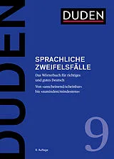Fester Einband Duden  Sprachliche Zweifelsfälle von Mathilde Hennig, Jan Georg Schneider, Ralf Osterwinter