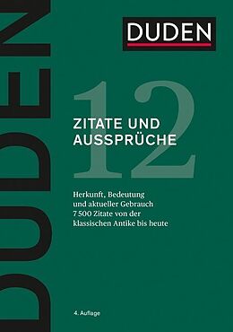Fester Einband Duden  Zitate und Aussprüche von 