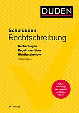 Kartonierter Einband Schulduden Rechtschreibung von Dudenredaktion