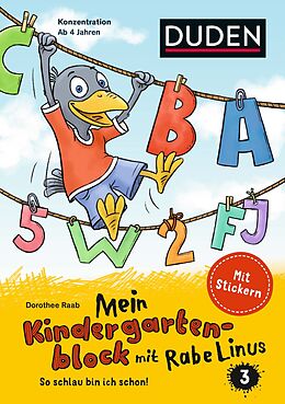 Kartonierter Einband Mein Kindergartenblock mit Rabe Linus (3) von Dorothee Raab