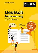 Kartonierter Einband Deutsch in 15 Minuten - Zeichensetzung 5.-7. Klasse von Marion Clausen