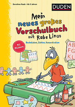 Kartonierter Einband Mein neues großes Vorschulbuch mit Rabe Linus von Dorothee Raab