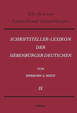 Fester Einband Schriftsteller-Lexikon der Siebenbürger Deutschen von Hermann Adolf Hienz